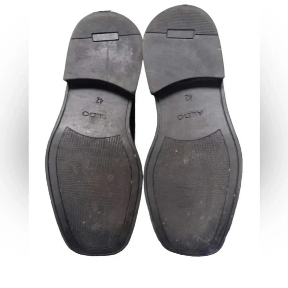 Aldo Black Leather Loafers - Picture 6 of 7